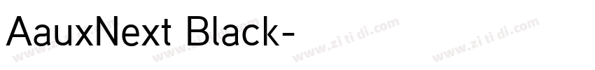 AauxNext Black字体转换